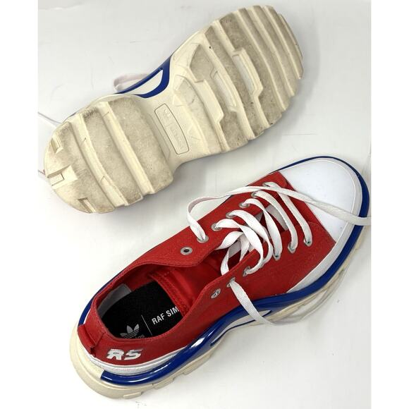 Adidas Raf Simons RS Detroit Runner EE7936 Sz 9 Red White Blue Mens Sneakers GUC main image 9